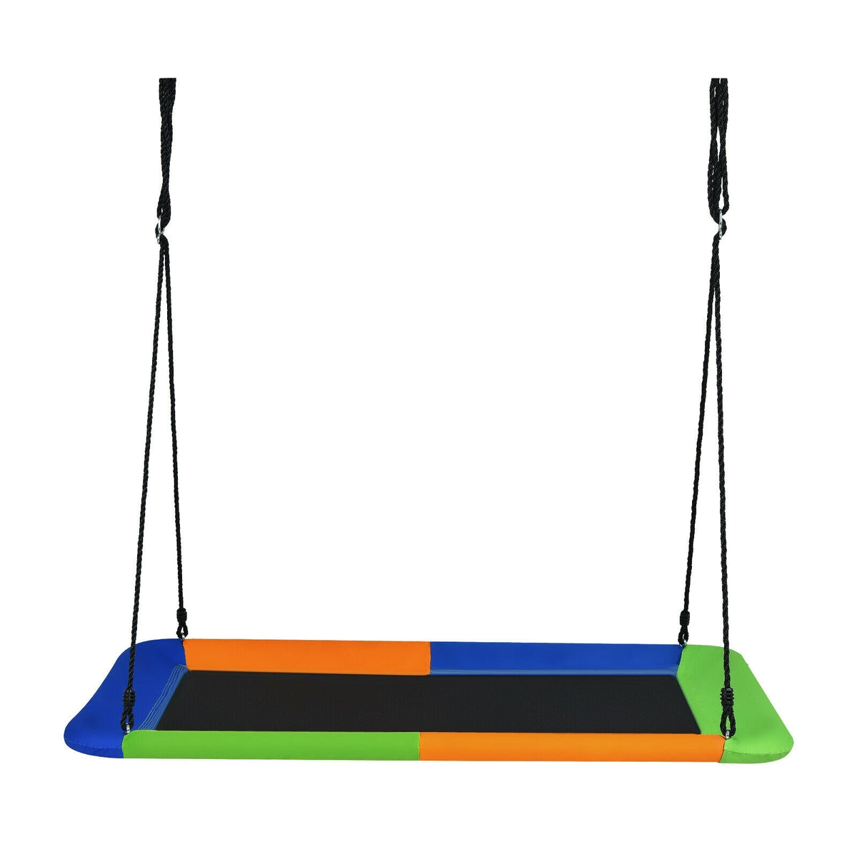 60 Inch Platform Tree Swing Outdoor with 2 Hanging Straps