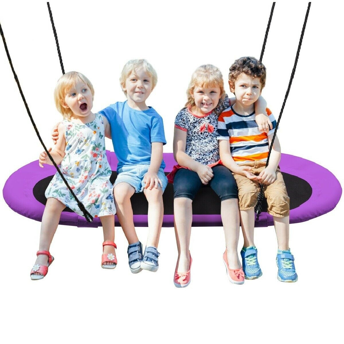 60 Inch Saucer Surf Outdoor Adjustable Swing Set