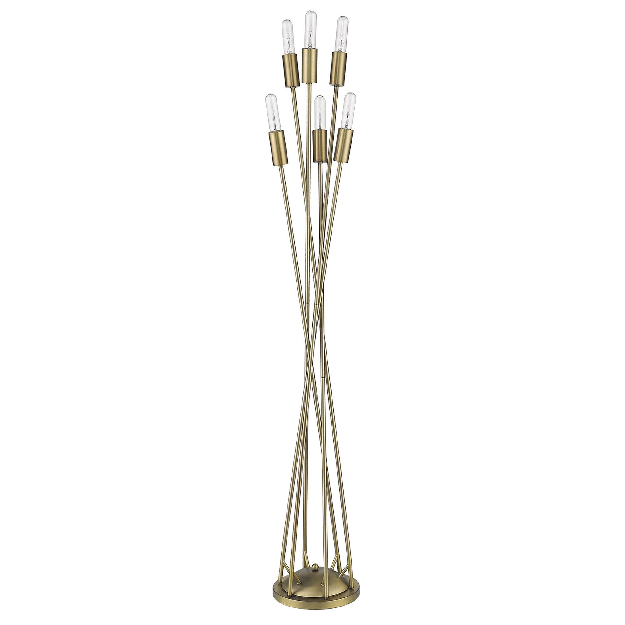 60" Six Light Torchiere Floor Lamp-Floor Lamps-DECOROLALA