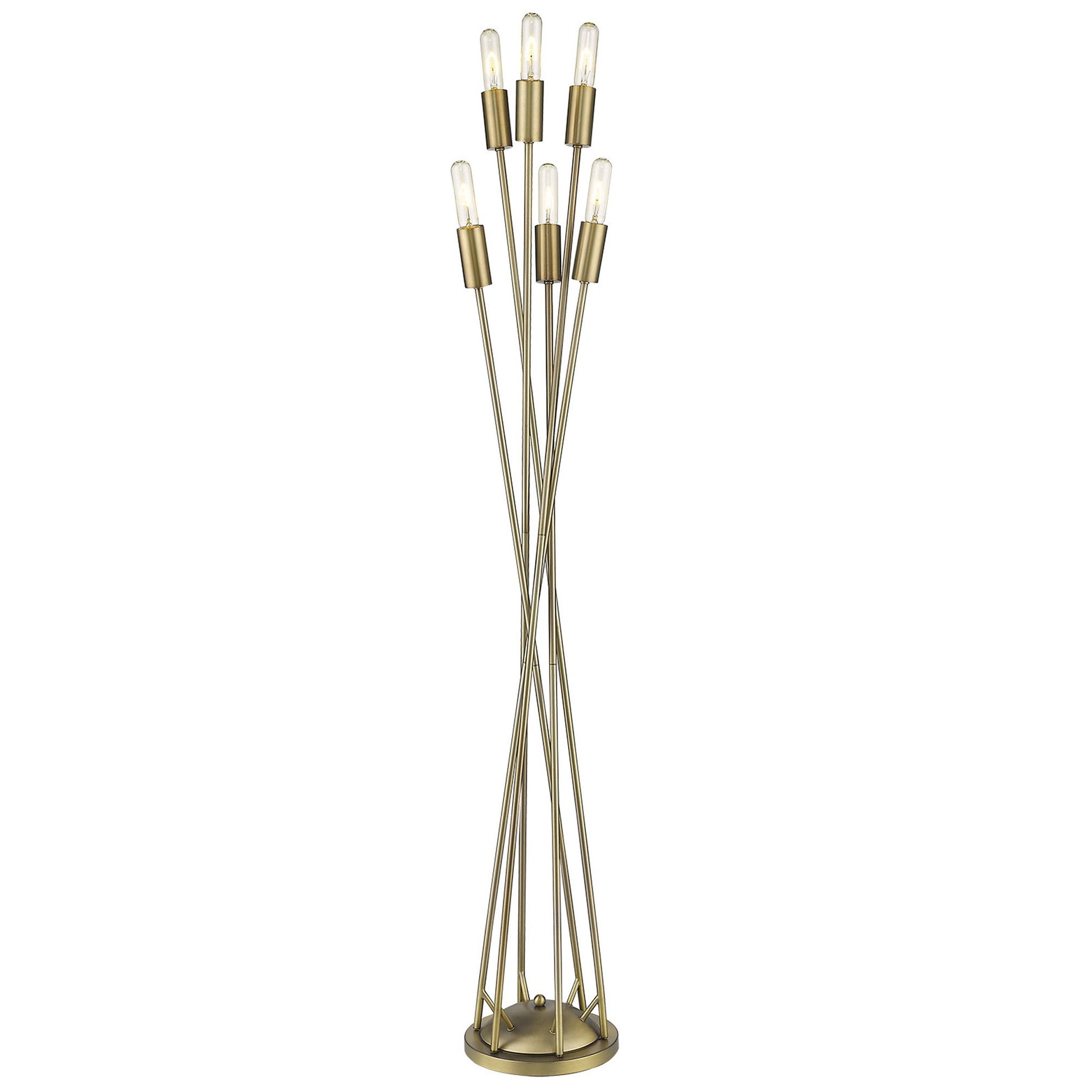 60" Six Light Torchiere Floor Lamp-Floor Lamps-DECOROLALA