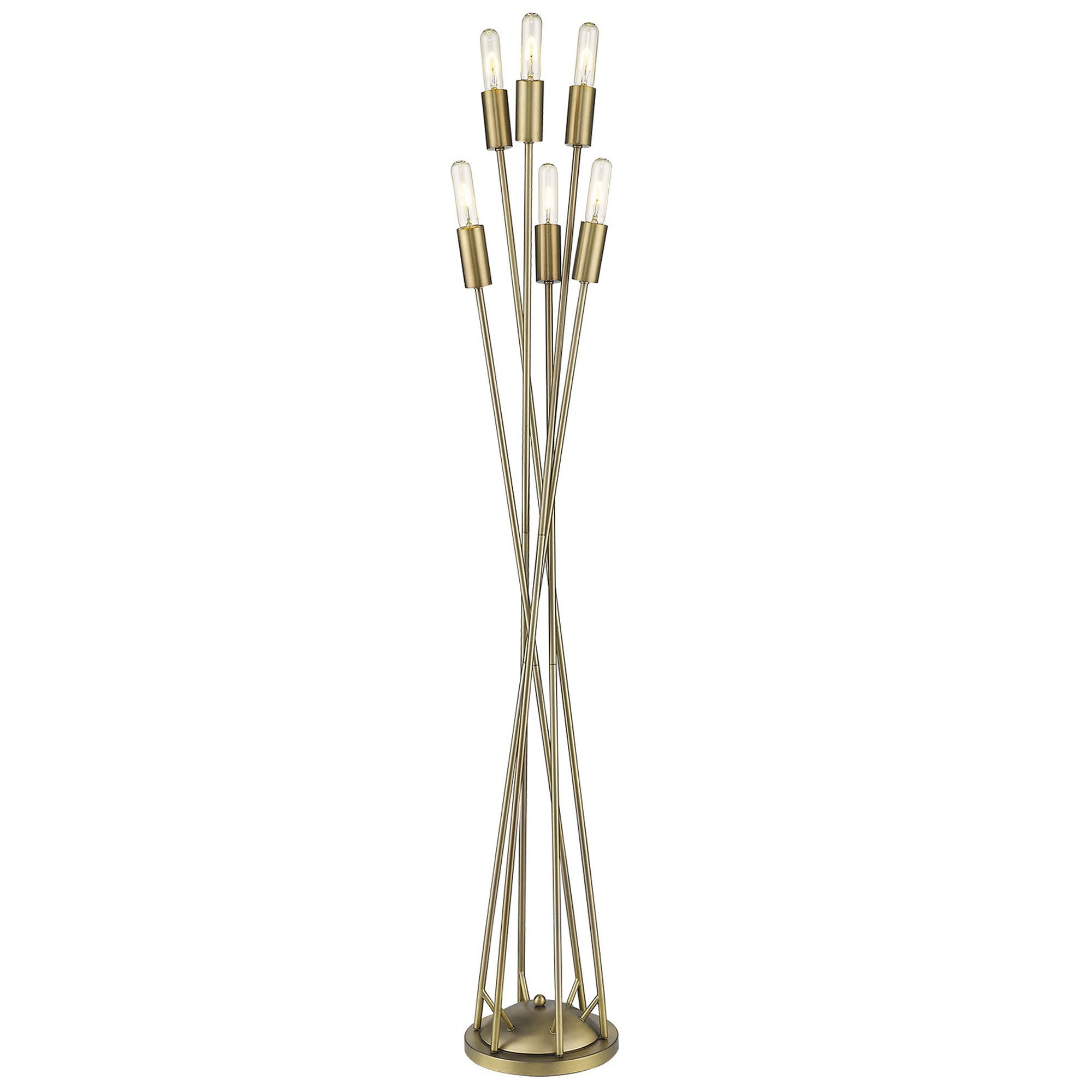 60" Six Light Torchiere Floor Lamp-Floor Lamps-DECOROLALA