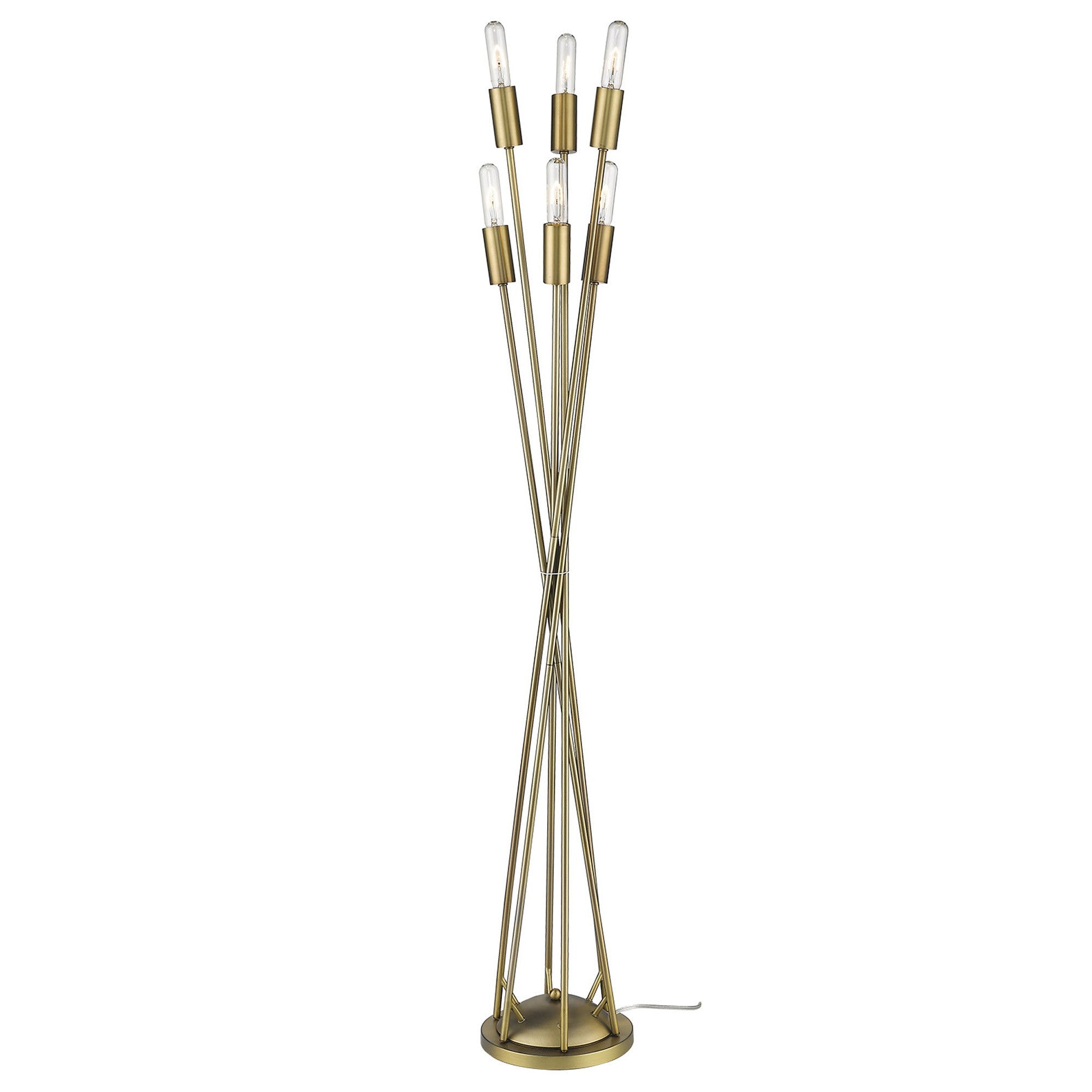 60" Six Light Torchiere Floor Lamp-Floor Lamps-DECOROLALA