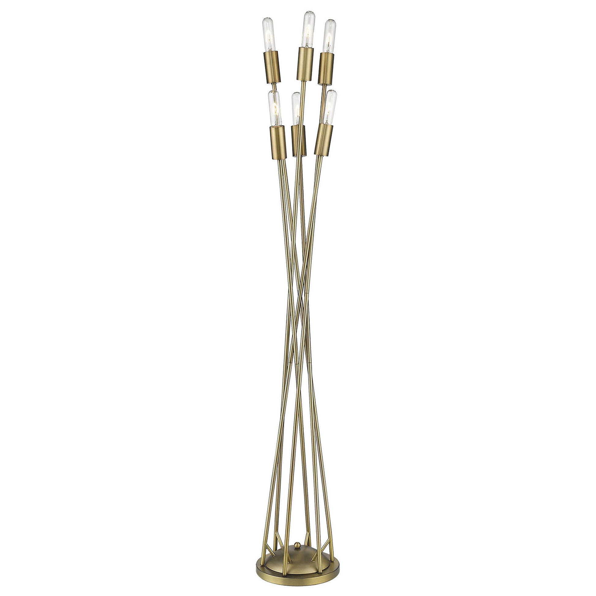60" Six Light Torchiere Floor Lamp-Floor Lamps-DECOROLALA