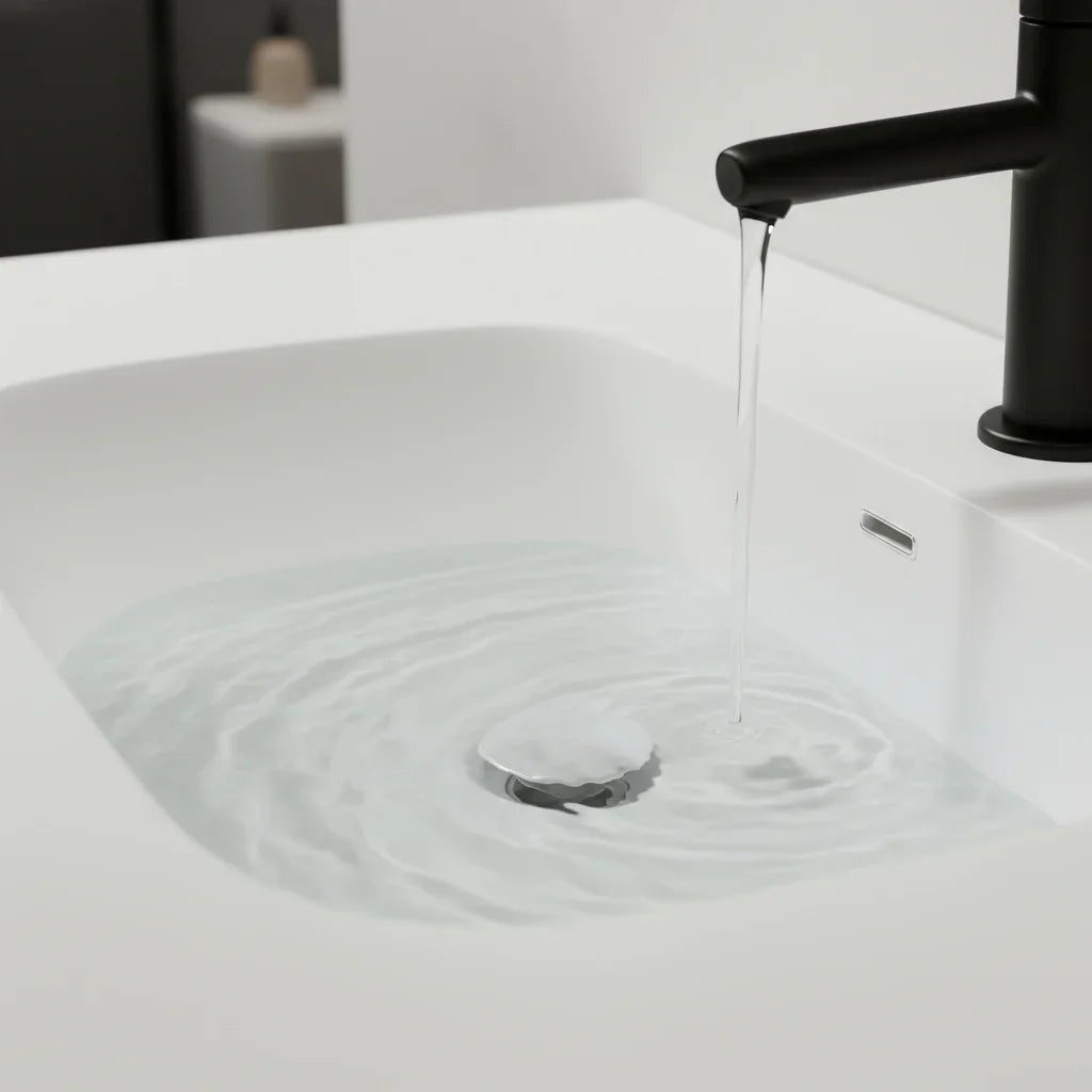 60" Smoked Oak Freestanding Double Sink Bathroom Vanity with White Solid Surface Countertop-Migration_Bathroom Vanities-DECOROLALA