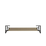 60" Wheat Open Shelf with Matte Black Frame-Migration_Bathroom Vanities-DECOROLALA