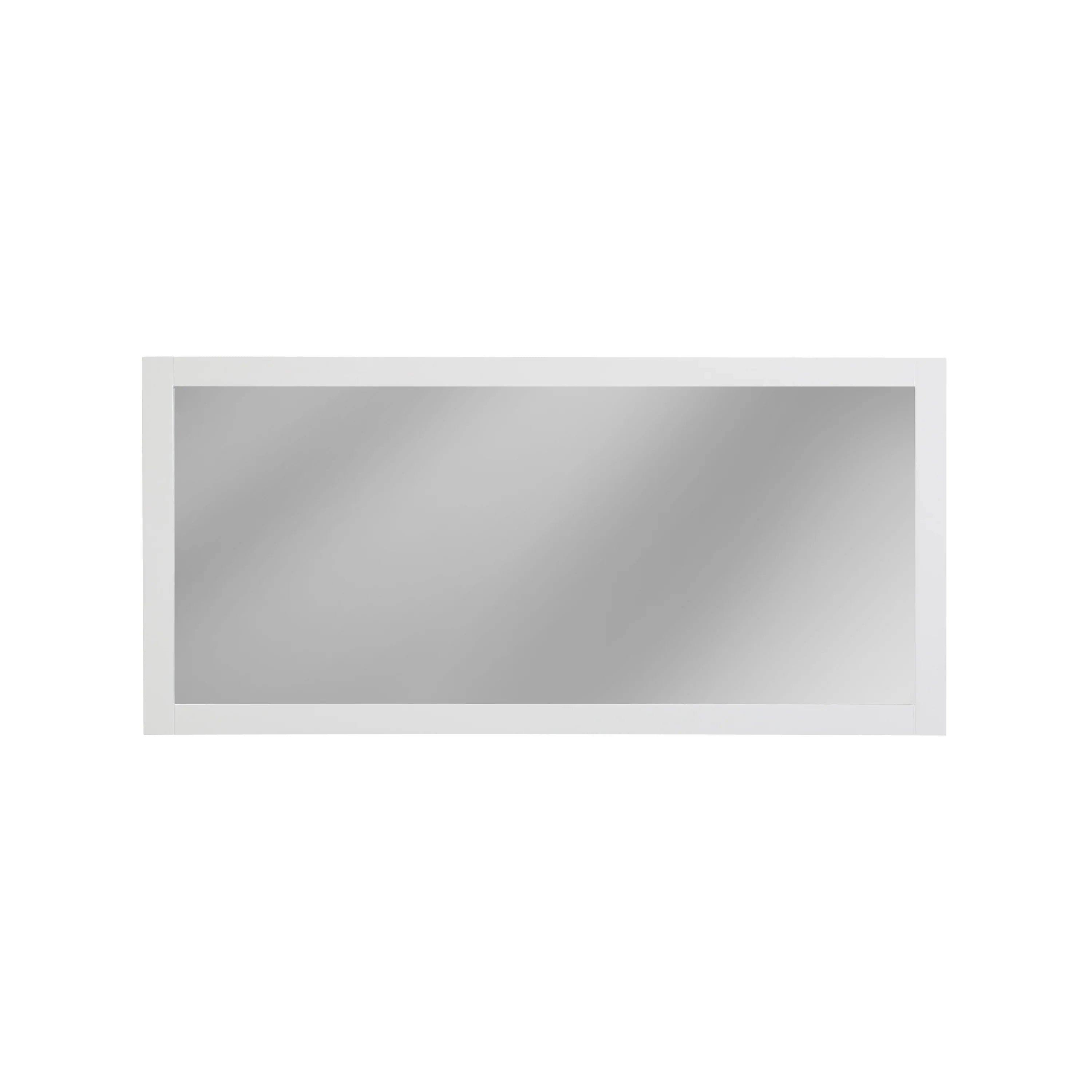 60" White Framed Rectangular Bathroom Mirror Ð Horizontal & Vertical Mount-Migration_Mirrors-DECOROLALA