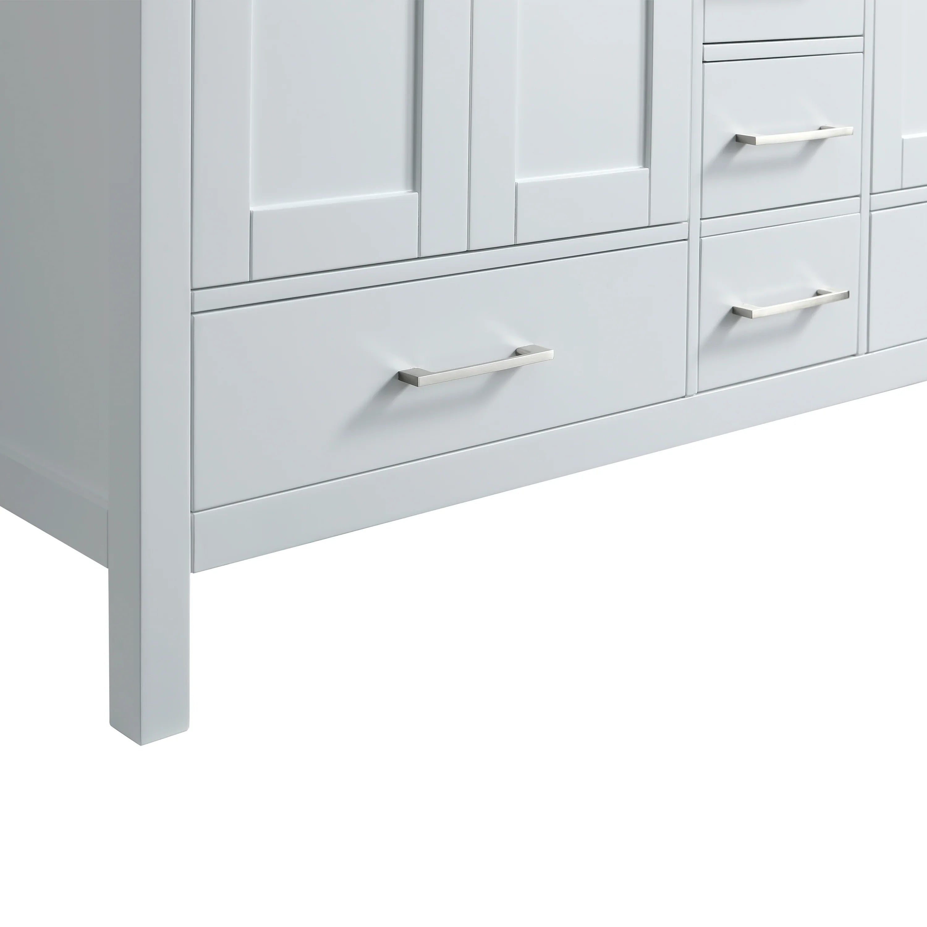 60" White Freestanding Double Sink Bathroom Vanity with Engineered Calcutta Marble Countertop-Migration_Bathroom Vanities-DECOROLALA