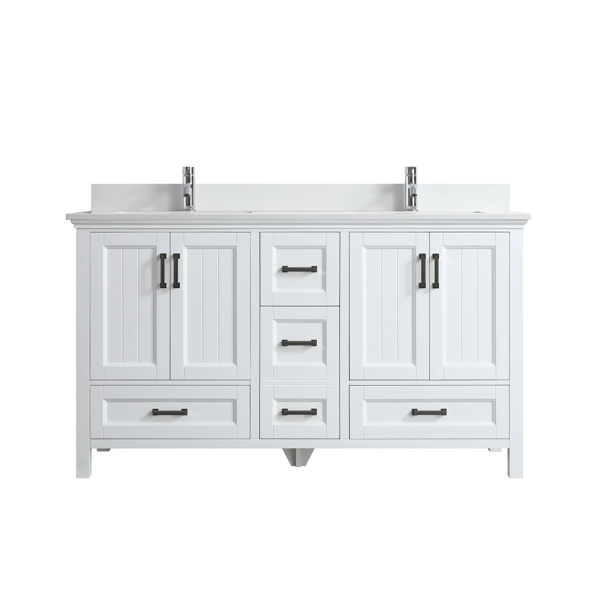 60" White Freestanding Double Sink Bathroom Vanity with White Quartz Countertop-Migration_Bathroom Vanities-DECOROLALA