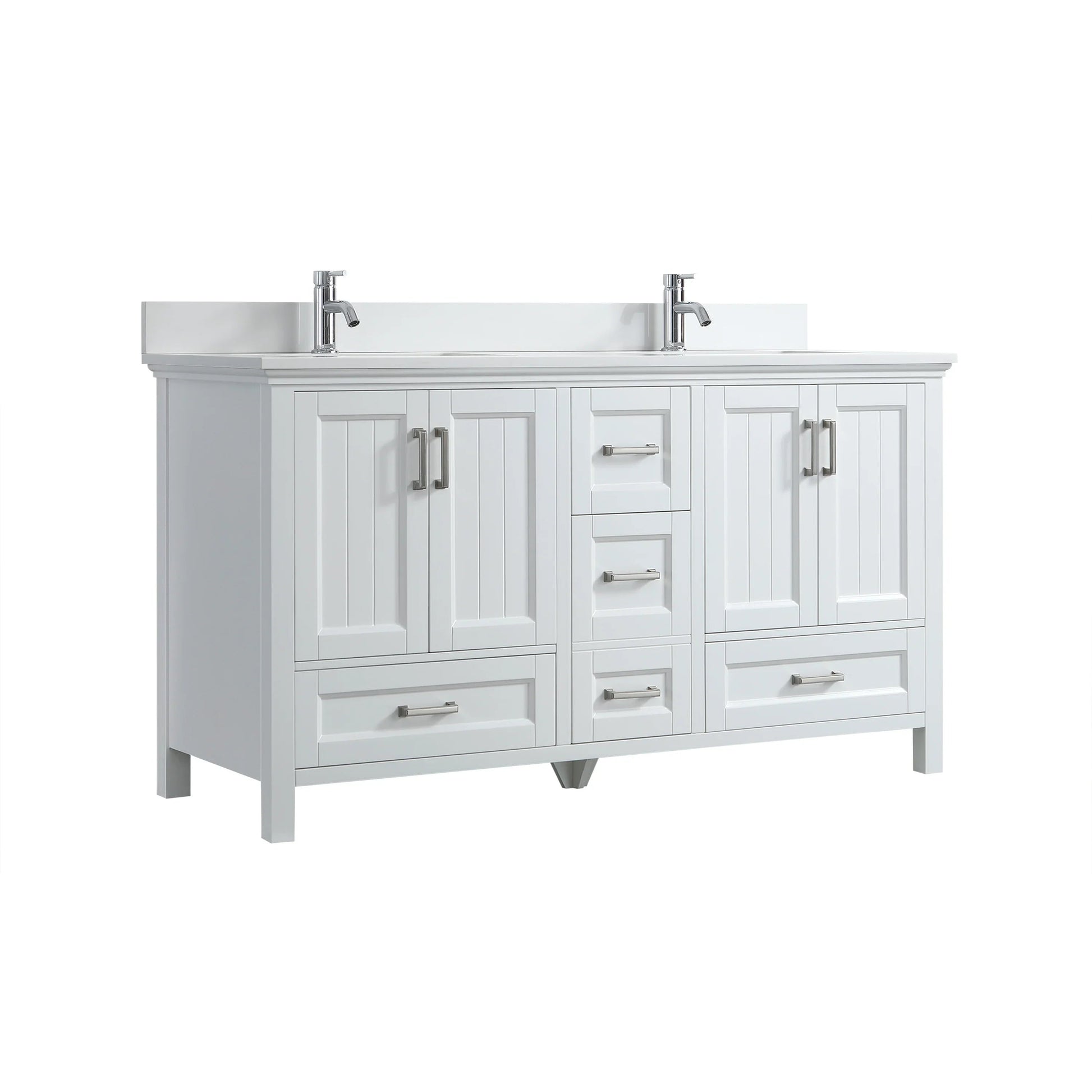 60" White Freestanding Double Sink Bathroom Vanity with White Quartz Countertop-Migration_Bathroom Vanities-DECOROLALA