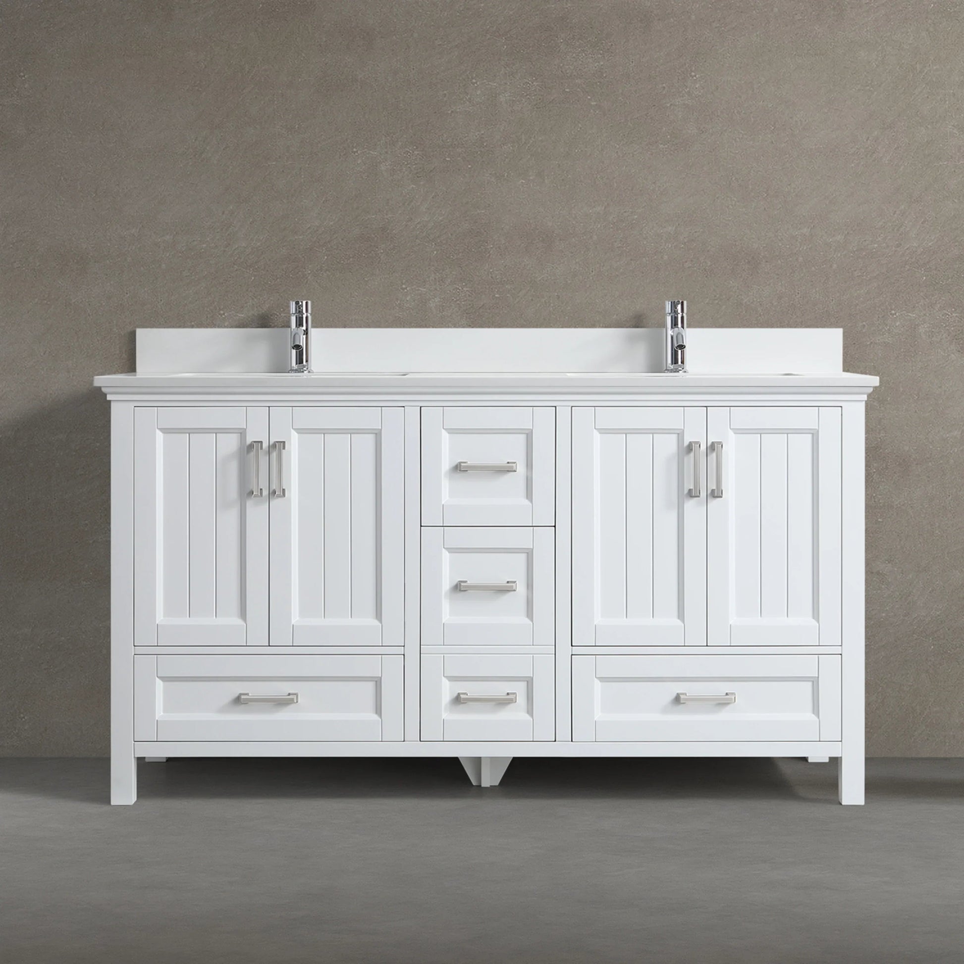 60" White Freestanding Double Sink Bathroom Vanity with White Quartz Countertop-Migration_Bathroom Vanities-DECOROLALA