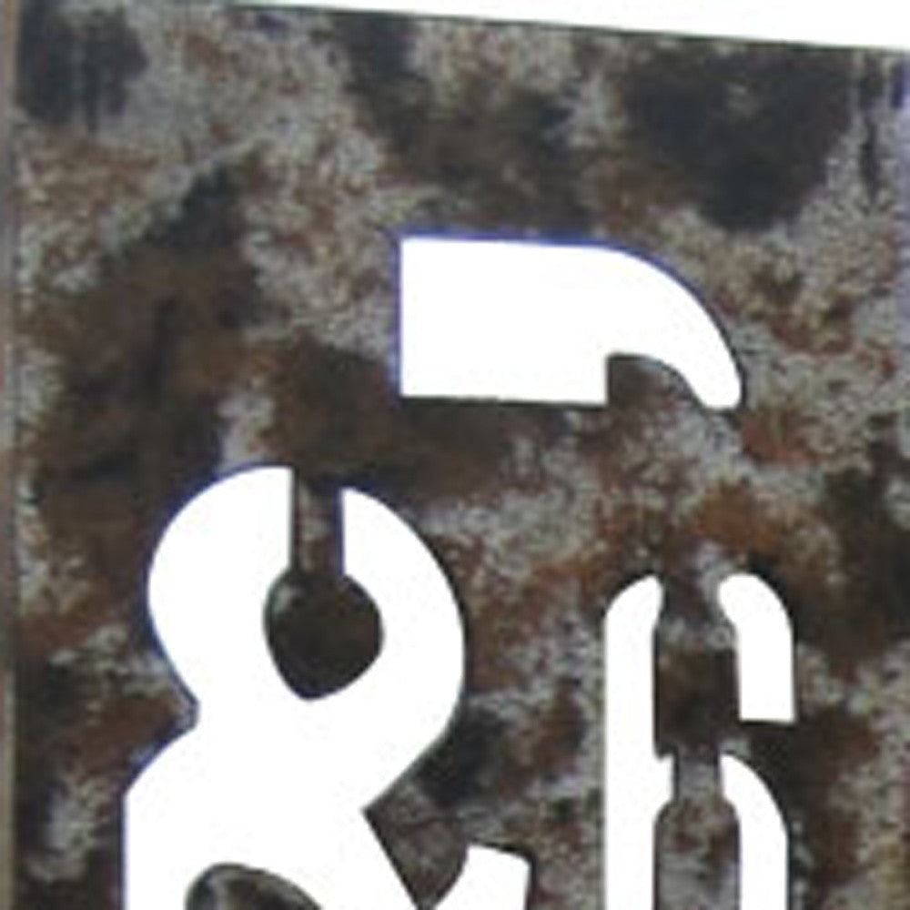 60" X 71" Brown Distressed Wooden Screen-Room Dividers-DECOROLALA