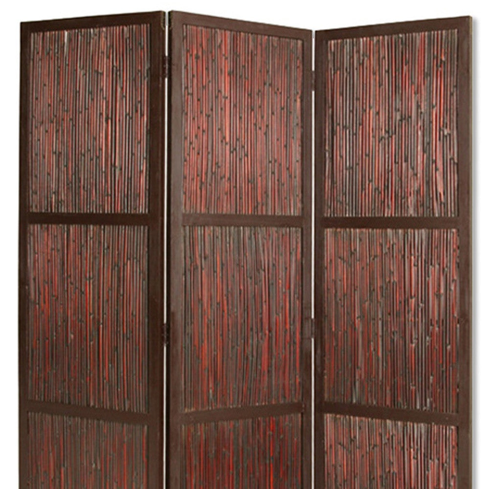 60" X 72" Cherry Wood Screen-Room Dividers-DECOROLALA