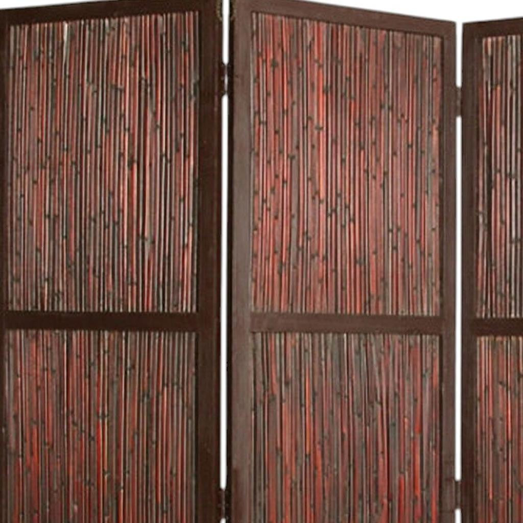 60" X 72" Cherry Wood Screen-Room Dividers-DECOROLALA