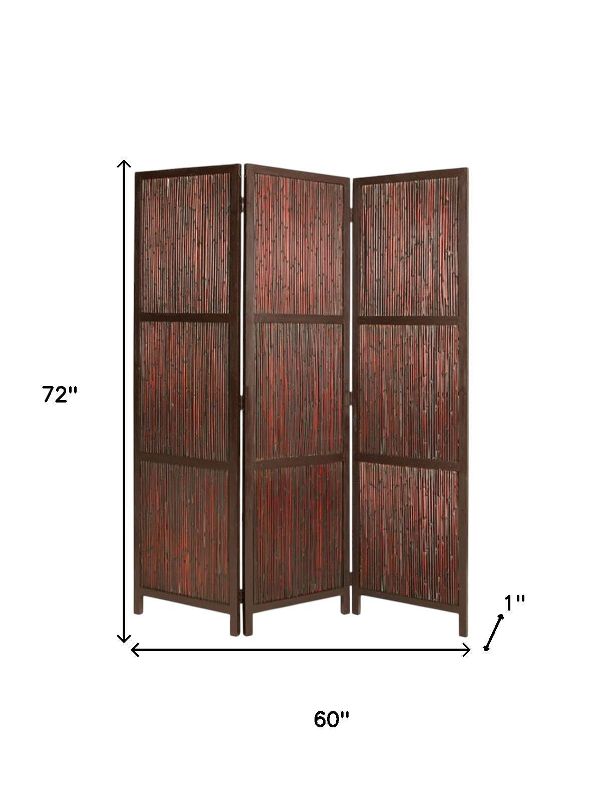 60" X 72" Cherry Wood Screen-Room Dividers-DECOROLALA