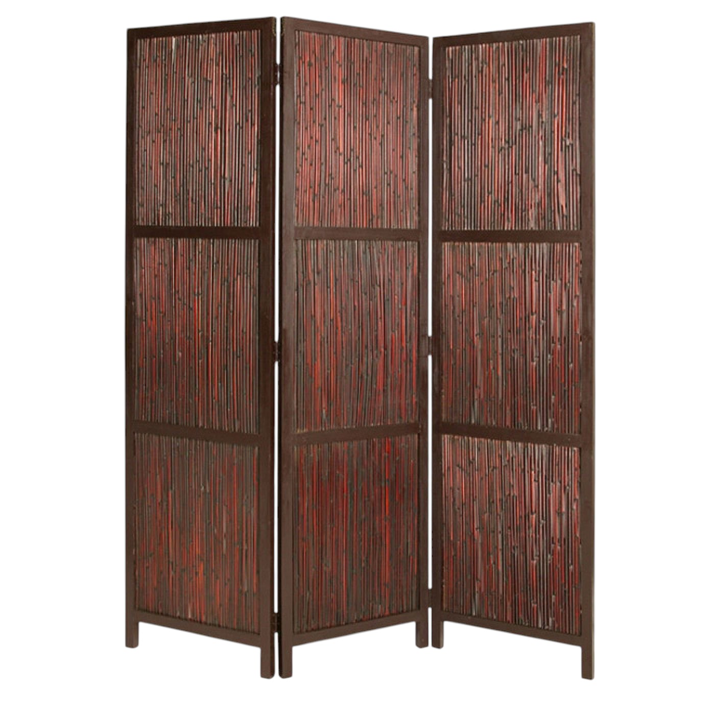 60" X 72" Cherry Wood Screen-Room Dividers-DECOROLALA