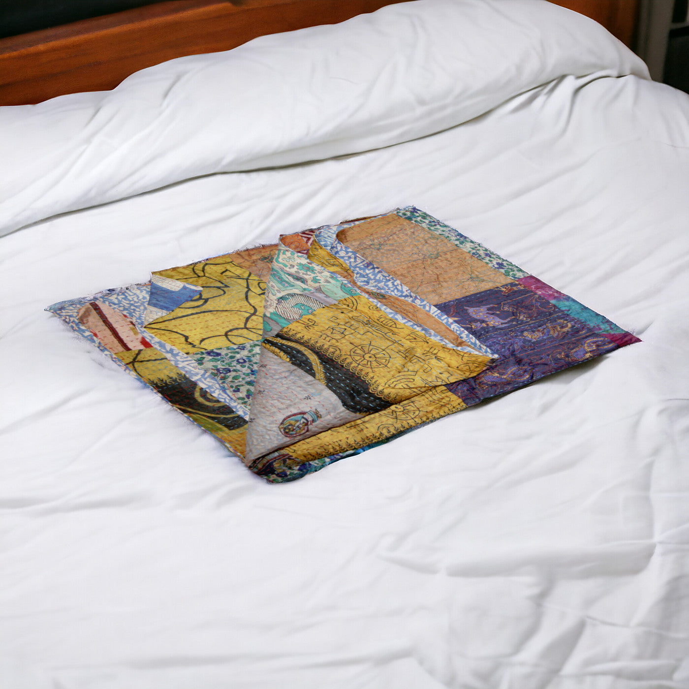 60" X 90" Silk Multicolor Throws-Throws & Blankets-DECOROLALA