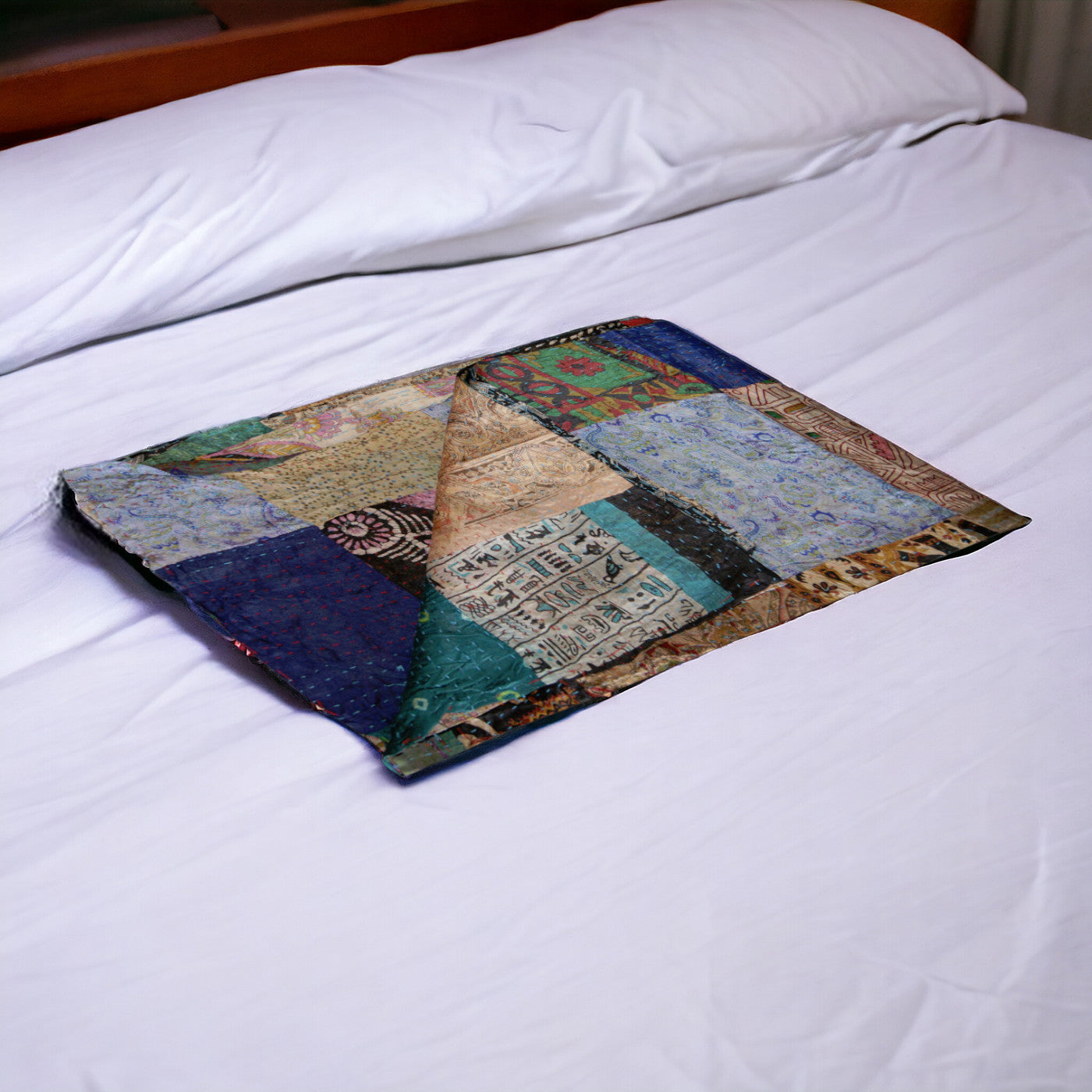 60" X 90" Silk Multicolor Throws-Throws & Blankets-DECOROLALA