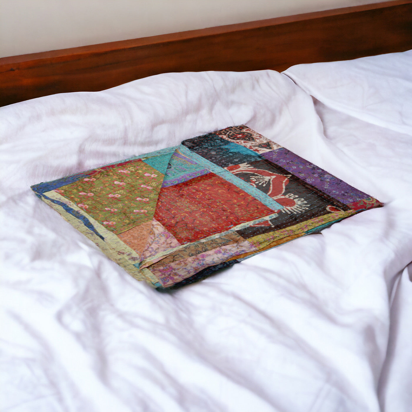 60" X 90" Silk Multicolor Throws-Throws & Blankets-DECOROLALA