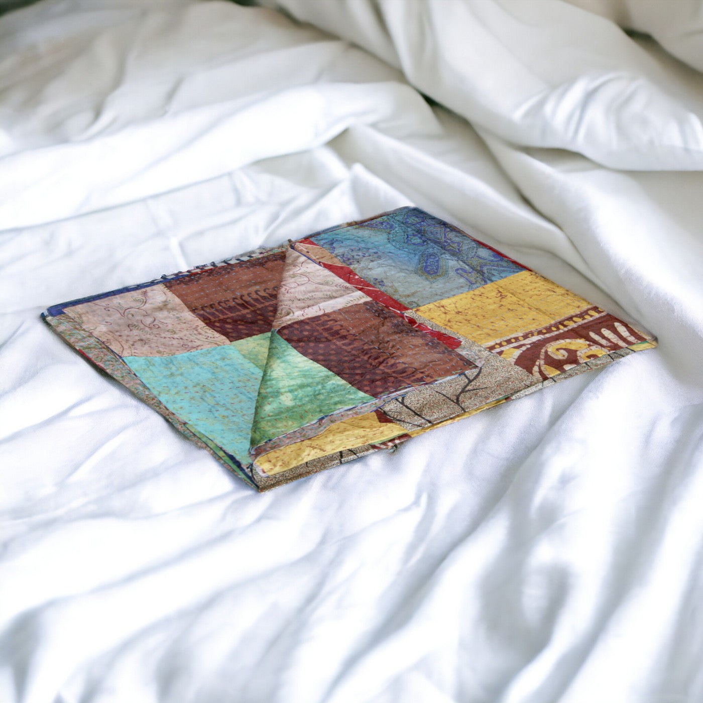 60" X 90" Silk Multicolor Throws-Throws & Blankets-DECOROLALA