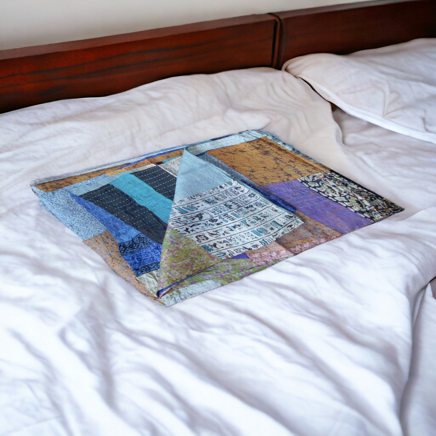 60" X 90" Silk Multicolor Throws-Throws & Blankets-DECOROLALA