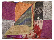 60" X 90" Silk Multicolor Throws-Throws & Blankets-DECOROLALA