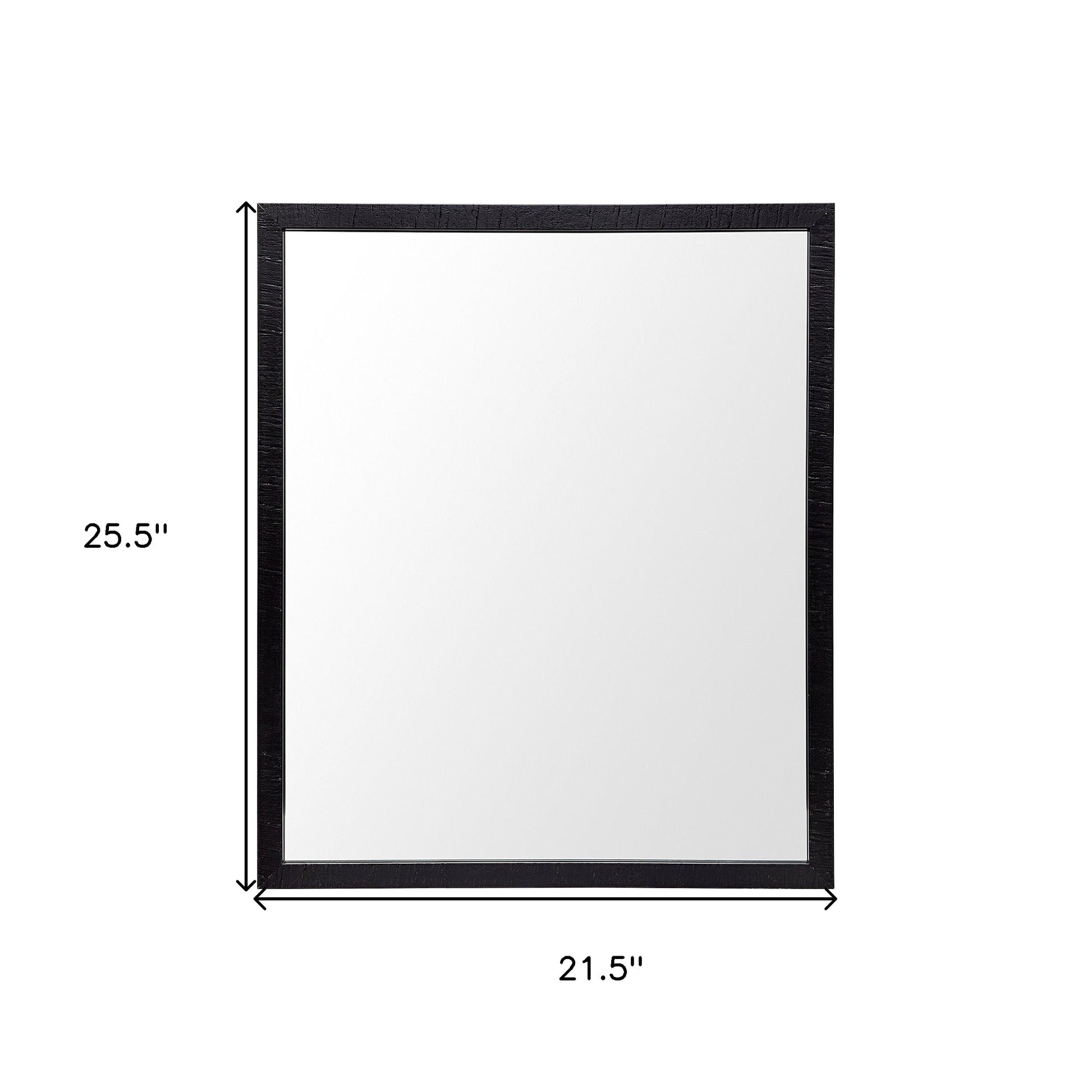 26" Black Bathroom Vanity Mirror-Mirrors-DECOROLALA