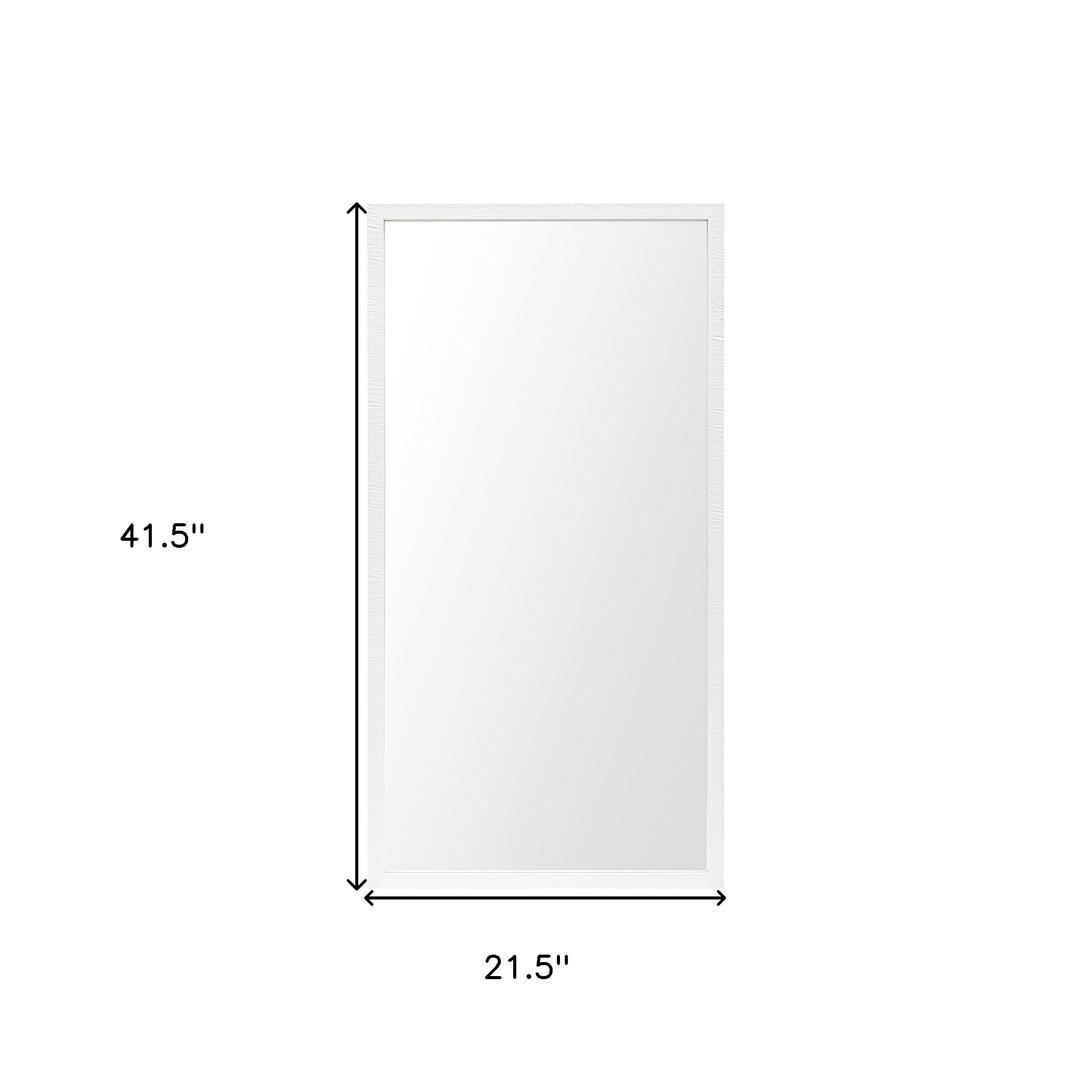 42" White Bathroom Vanity Mirror-Mirrors-DECOROLALA