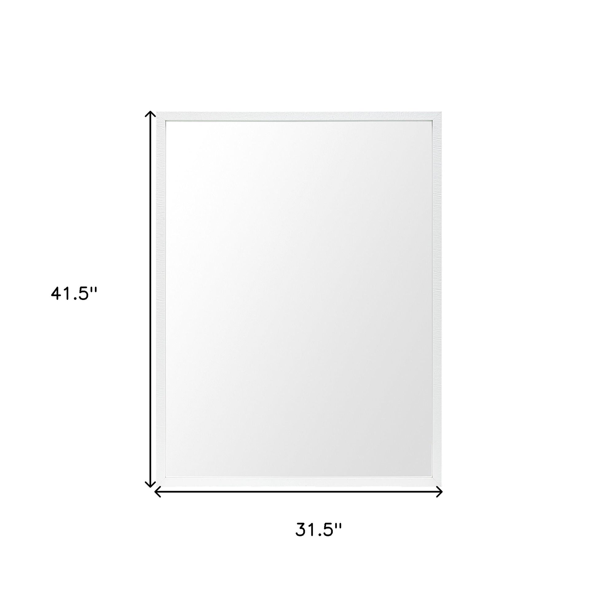 42" White Bathroom Vanity Mirror-Mirrors-DECOROLALA
