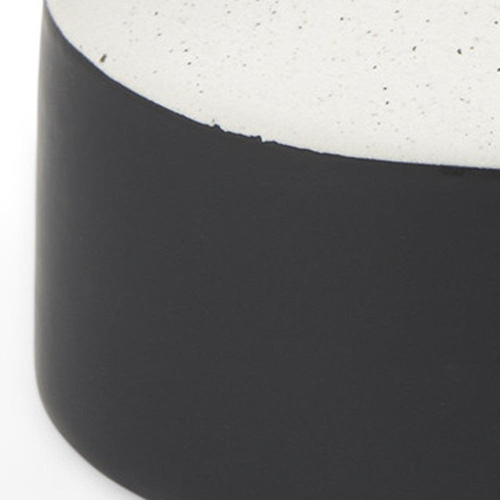 10" Black And White Ombre Ceramic Jug Vase-Vases-DECOROLALA