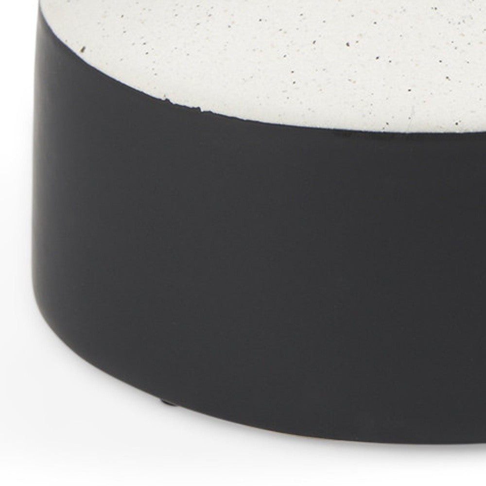 10" Black And White Ombre Ceramic Jug Vase-Vases-DECOROLALA