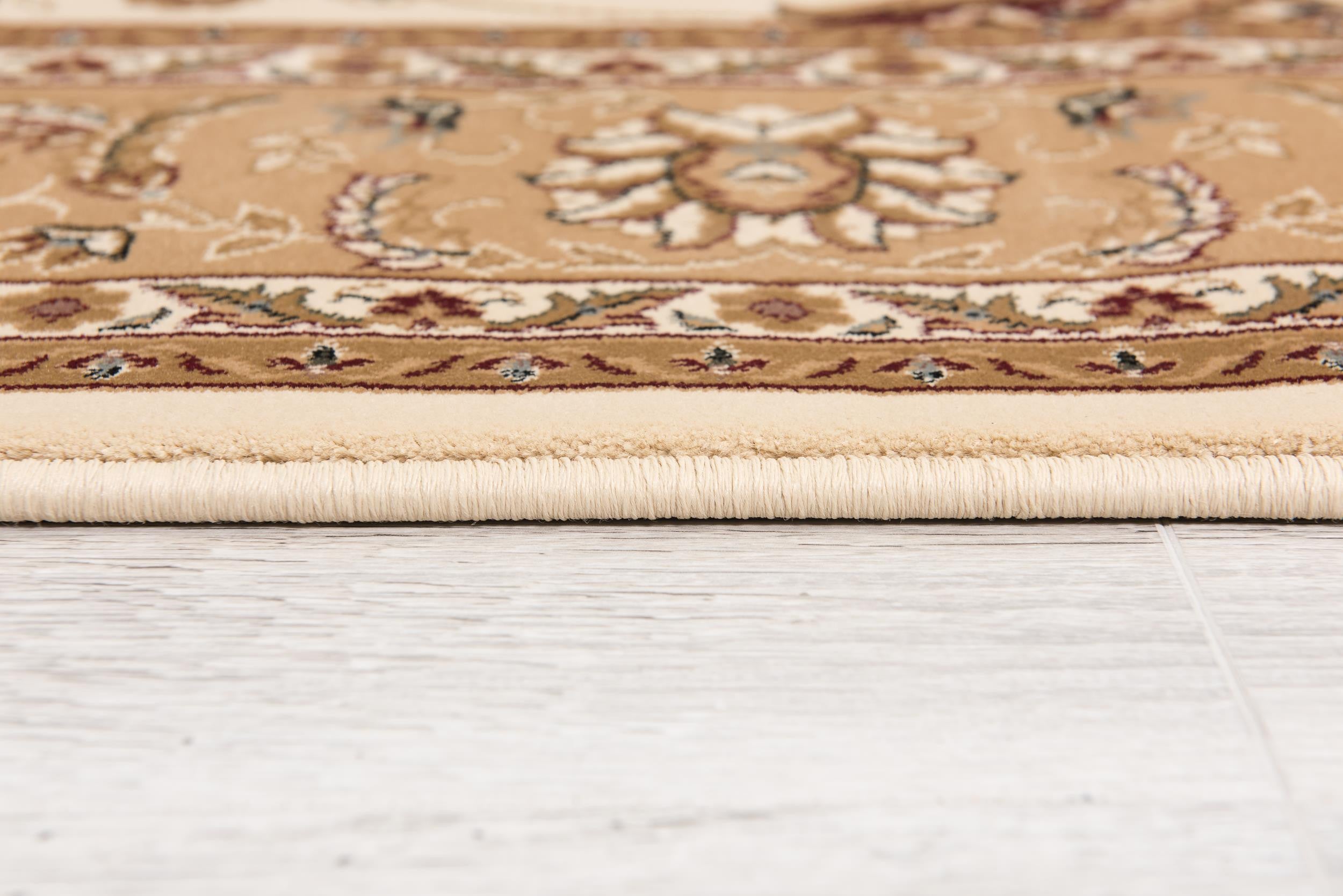 25' Runner Tan And Brown Oriental Runner Rug-3