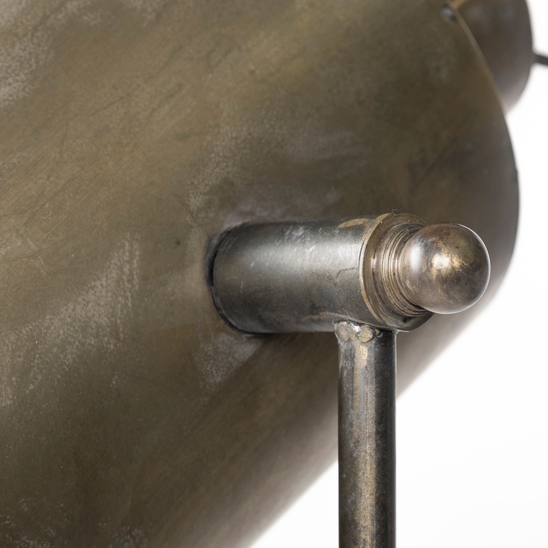 61" Antiqued Gold LED Movie Set Floor Lamp With Gold Metal Shade-Floor Lamps-DECOROLALA