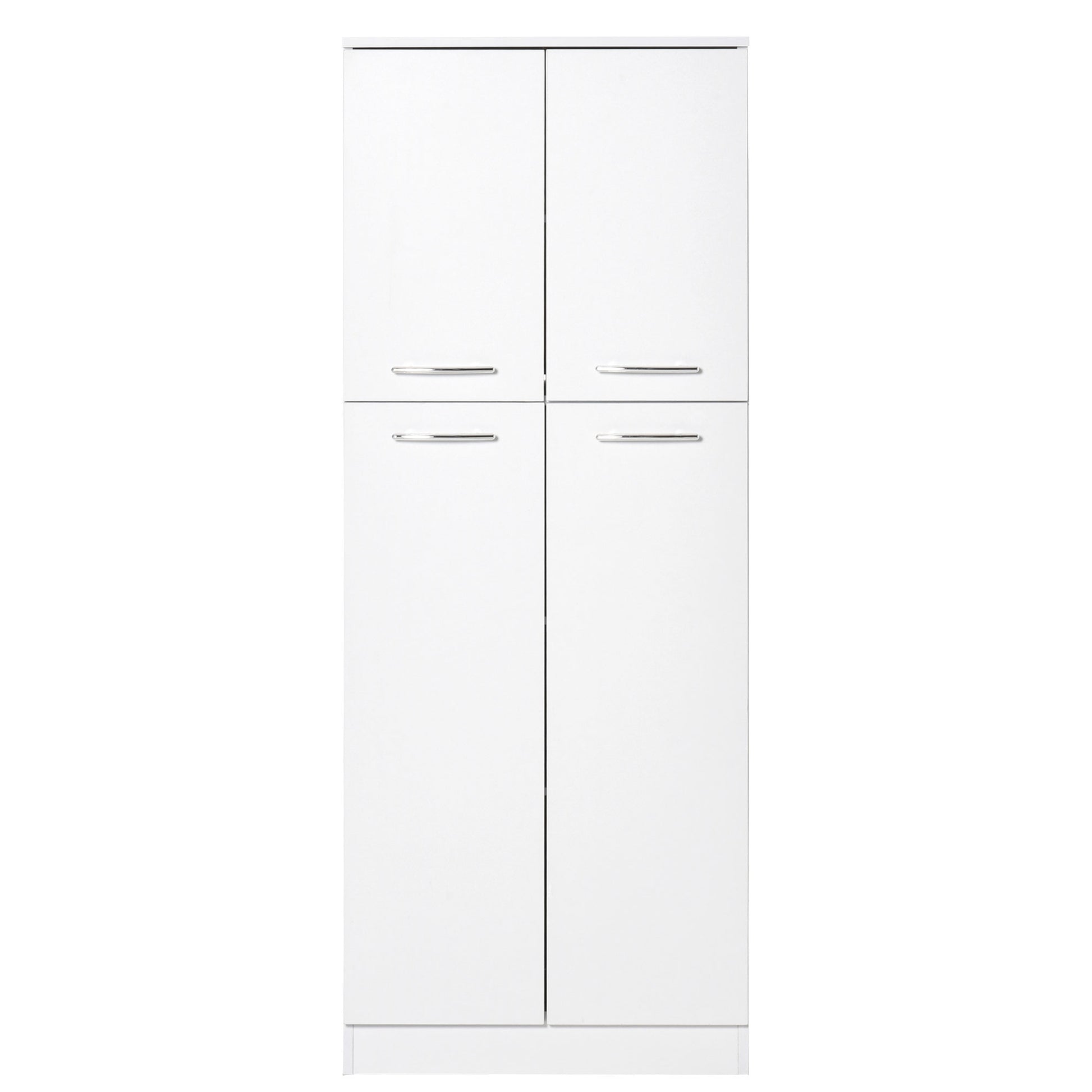 61" Pantry Cabinet - White Freestanding Storage with 2 Doors-Home Furnishings > Storage & Organization > Kitchen Pantry Cabinets-DECOROLALA