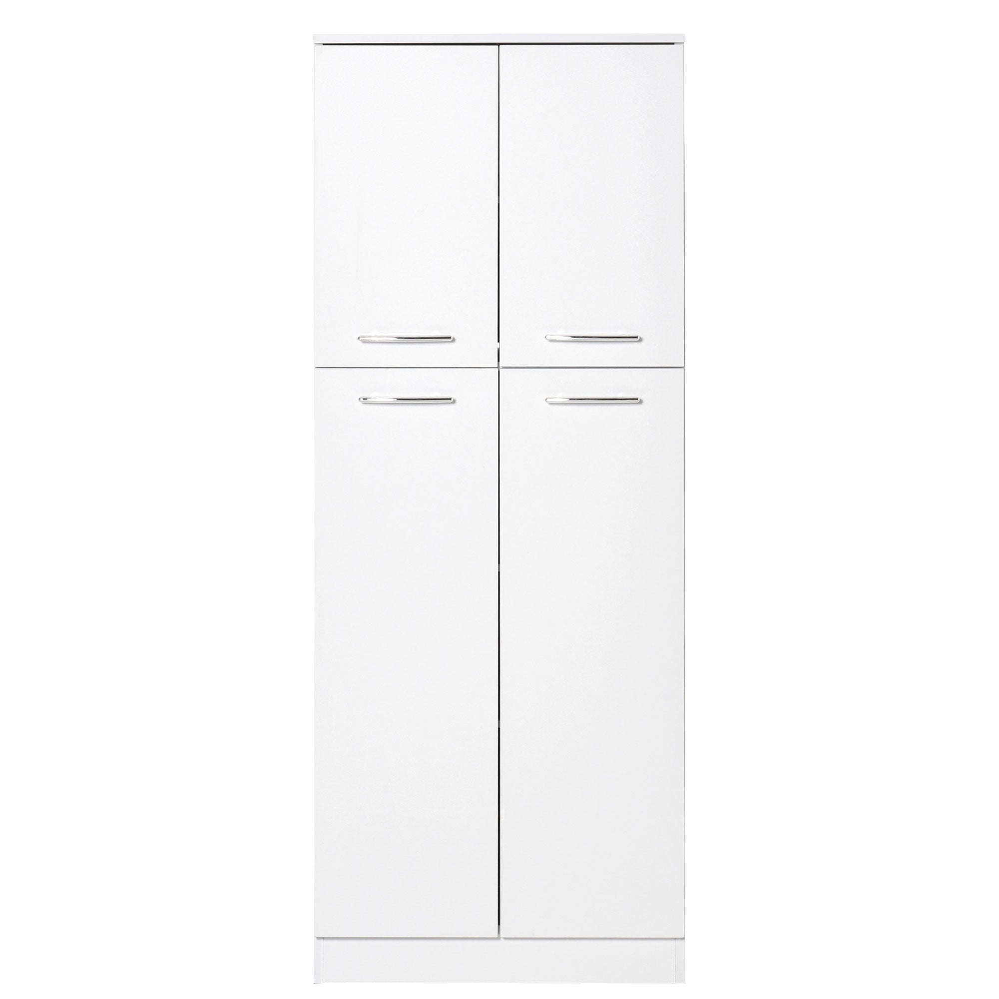 61" Pantry Cabinet - White Freestanding Storage with 2 Doors-Home Furnishings > Storage & Organization > Kitchen Pantry Cabinets-DECOROLALA