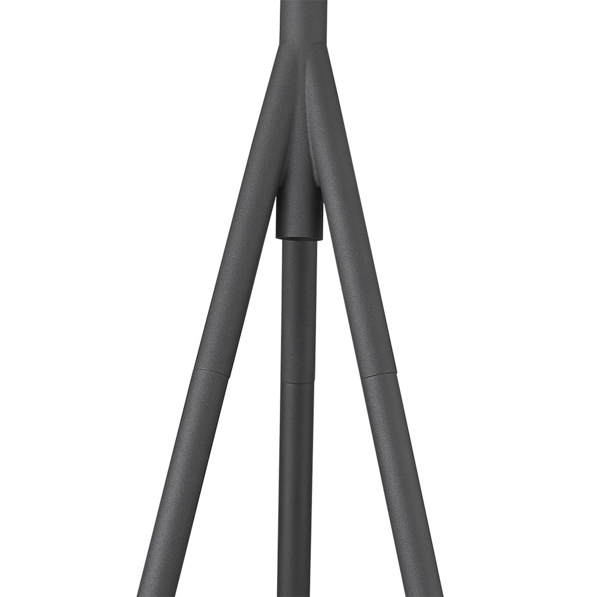61" Tripod Floor Lamp With Gray Metal Cone Shade-Floor Lamps-DECOROLALA