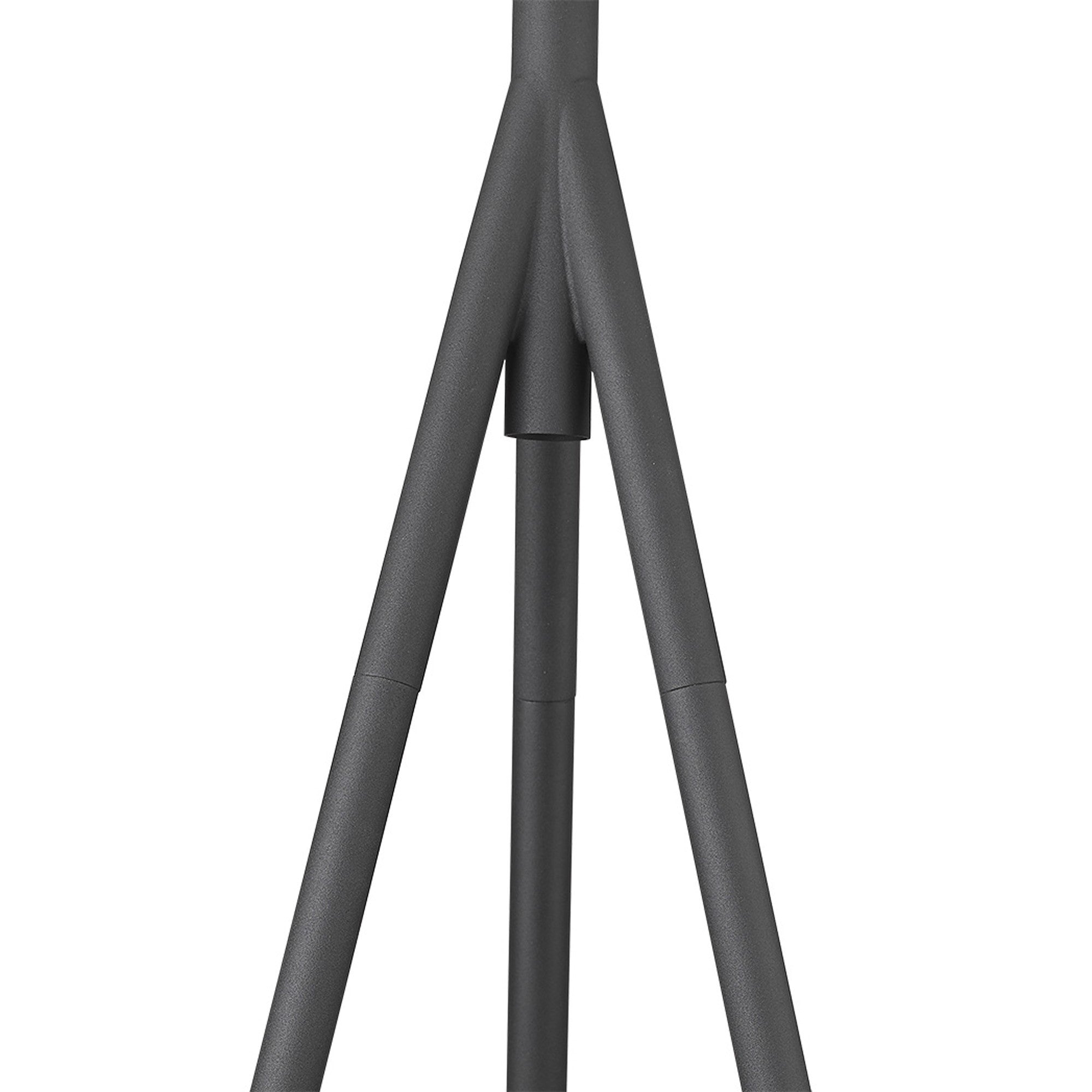 61" Tripod Floor Lamp With Gray Metal Cone Shade-Floor Lamps-DECOROLALA