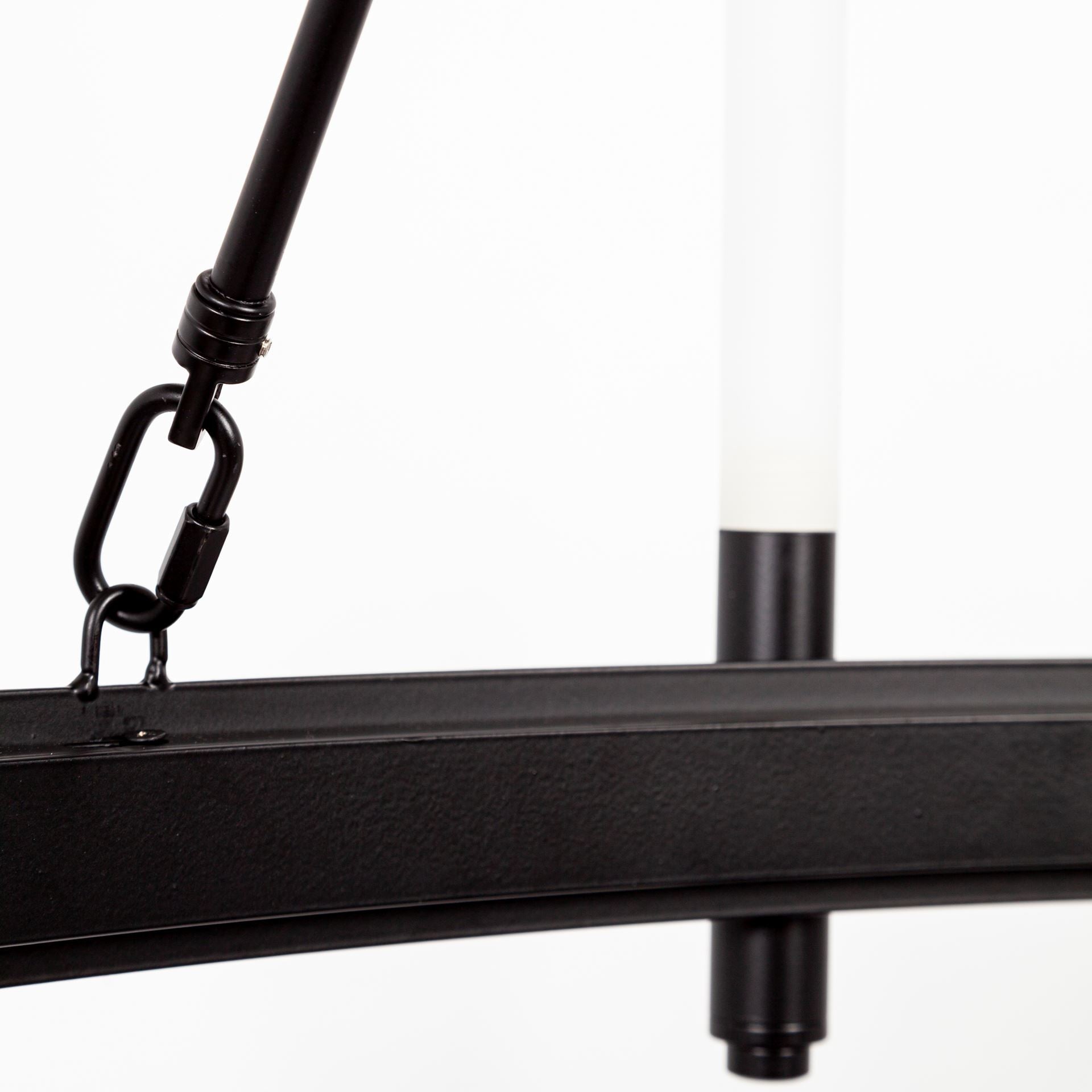 Black Candle Style Twelve Light Glass Dimmable Chandelier-6