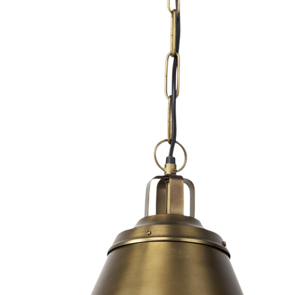 Gold Single Metal Dimmable Ceiling Light With Gold Shades-Pendants-Hanging Lights-DECOROLALA