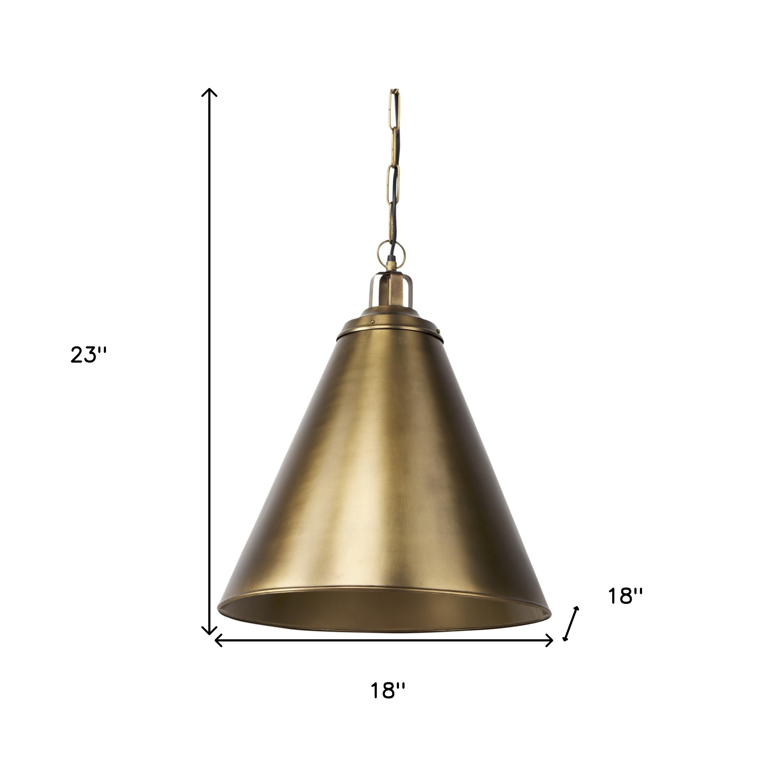 Gold Single Metal Dimmable Ceiling Light With Gold Shades-Pendants-Hanging Lights-DECOROLALA
