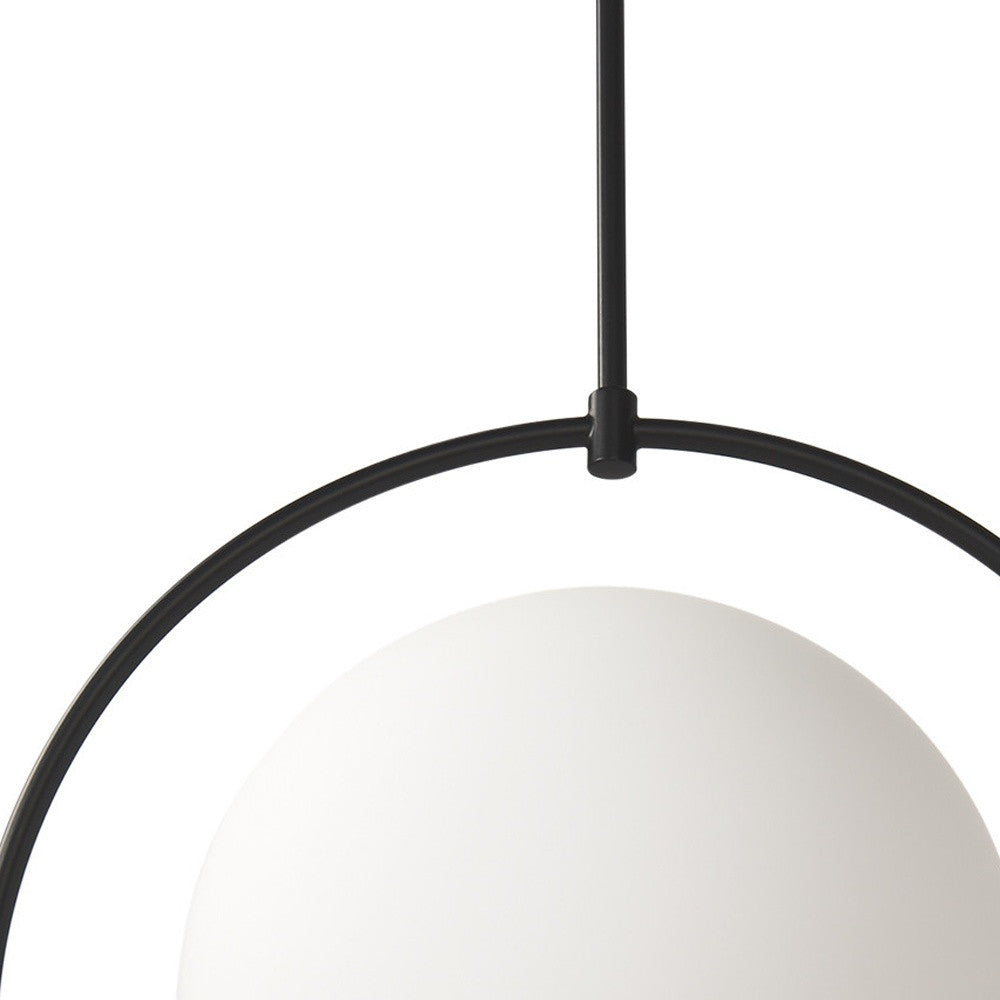 White Single Metal Dimmable Ceiling Light With White Shades-Pendants-Hanging Lights-DECOROLALA