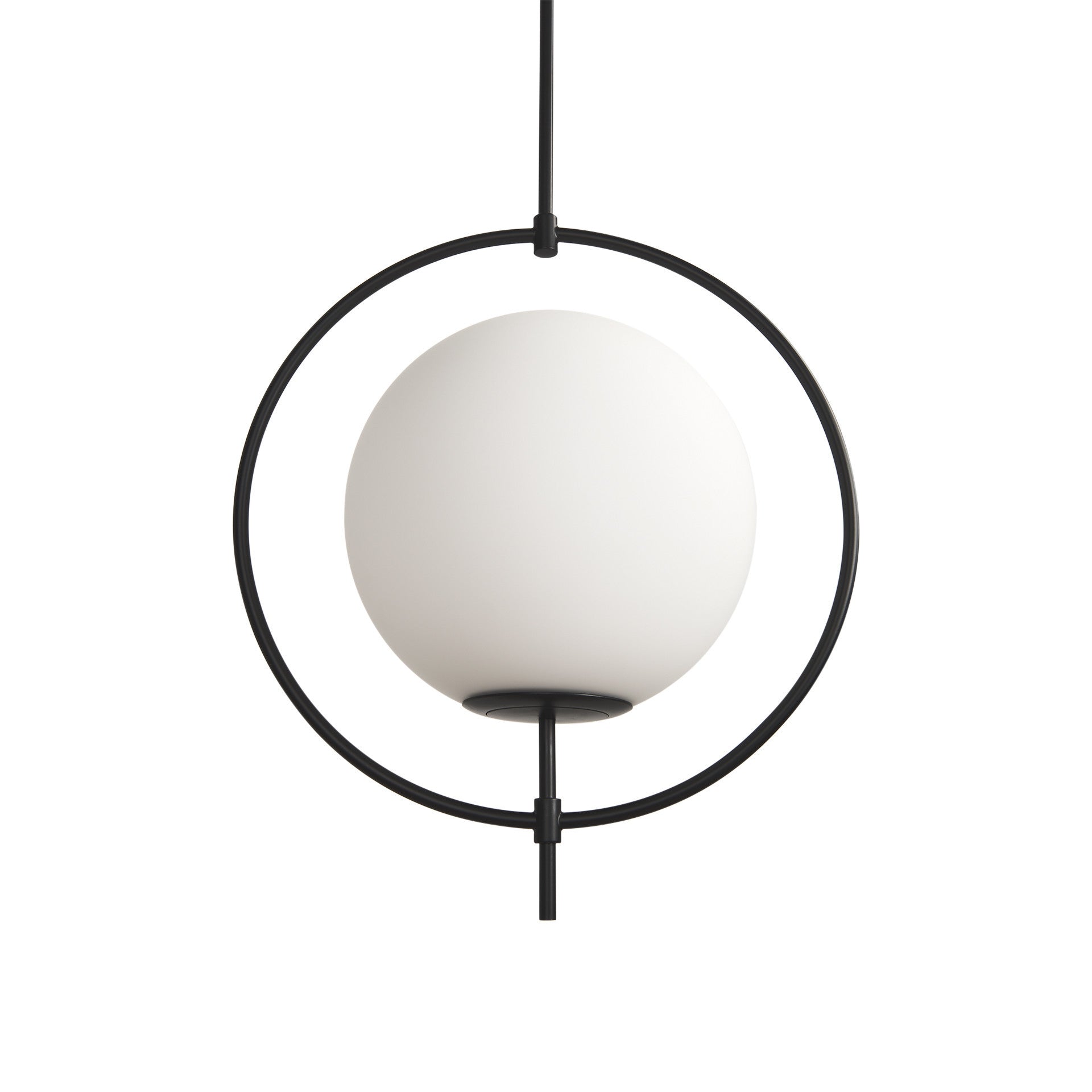 White Single Metal Dimmable Ceiling Light With White Shades-Pendants-Hanging Lights-DECOROLALA