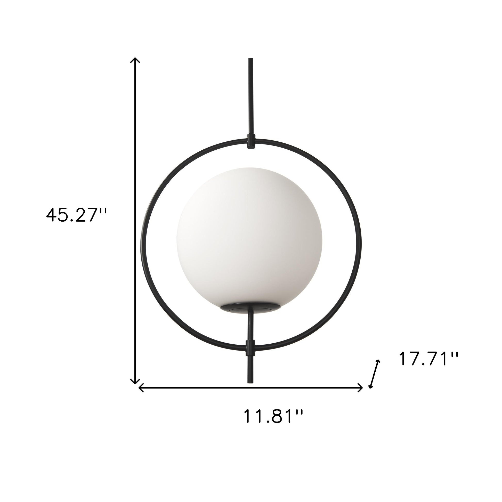White Single Metal Dimmable Ceiling Light With White Shades-Pendants-Hanging Lights-DECOROLALA