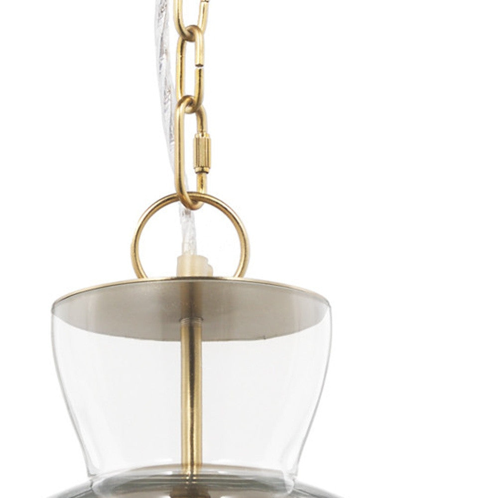 Clear Single Glass Dimmable Ceiling Light With Clear Shades-Pendants-Hanging Lights-DECOROLALA