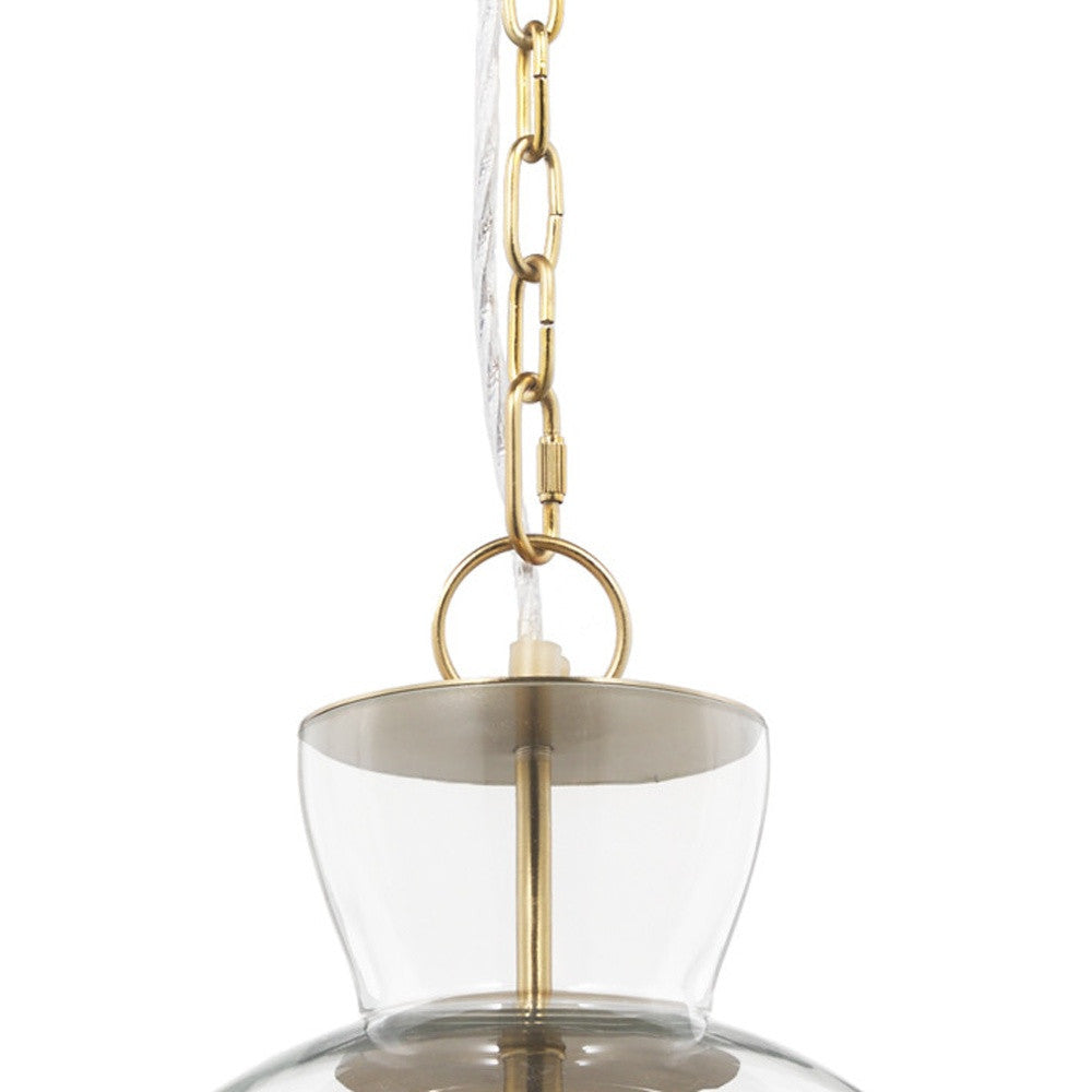 Clear Single Glass Dimmable Ceiling Light With Clear Shades-Pendants-Hanging Lights-DECOROLALA