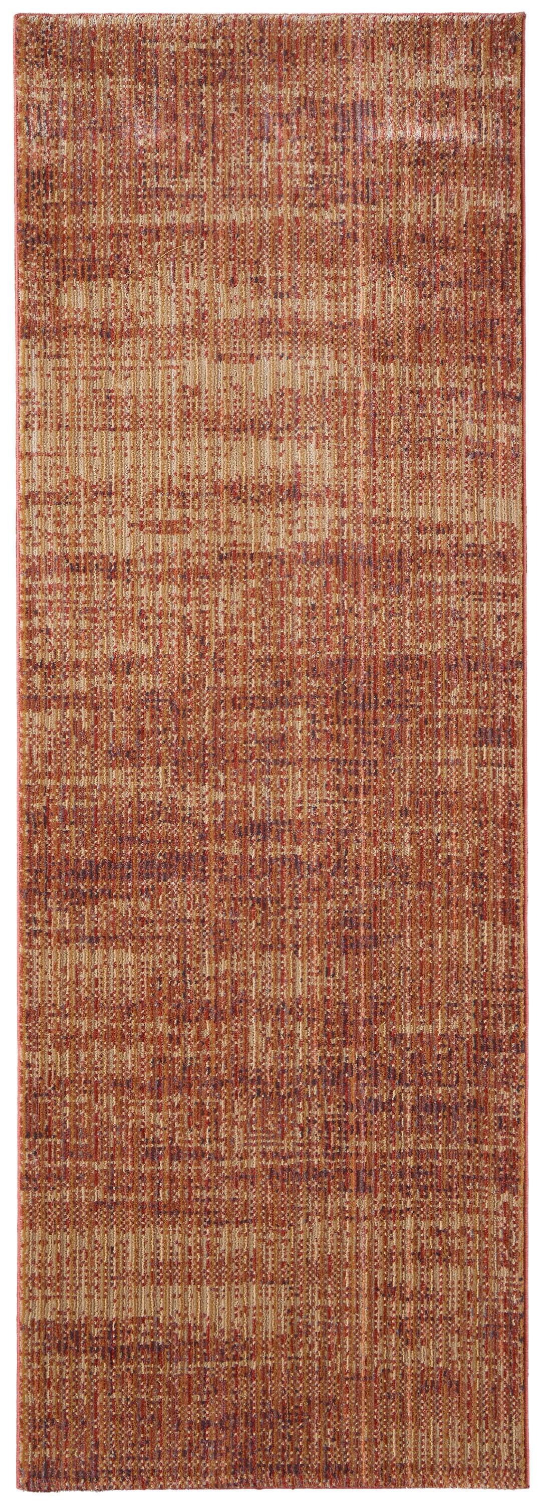 8' Tan And Brown Runner Rug-1