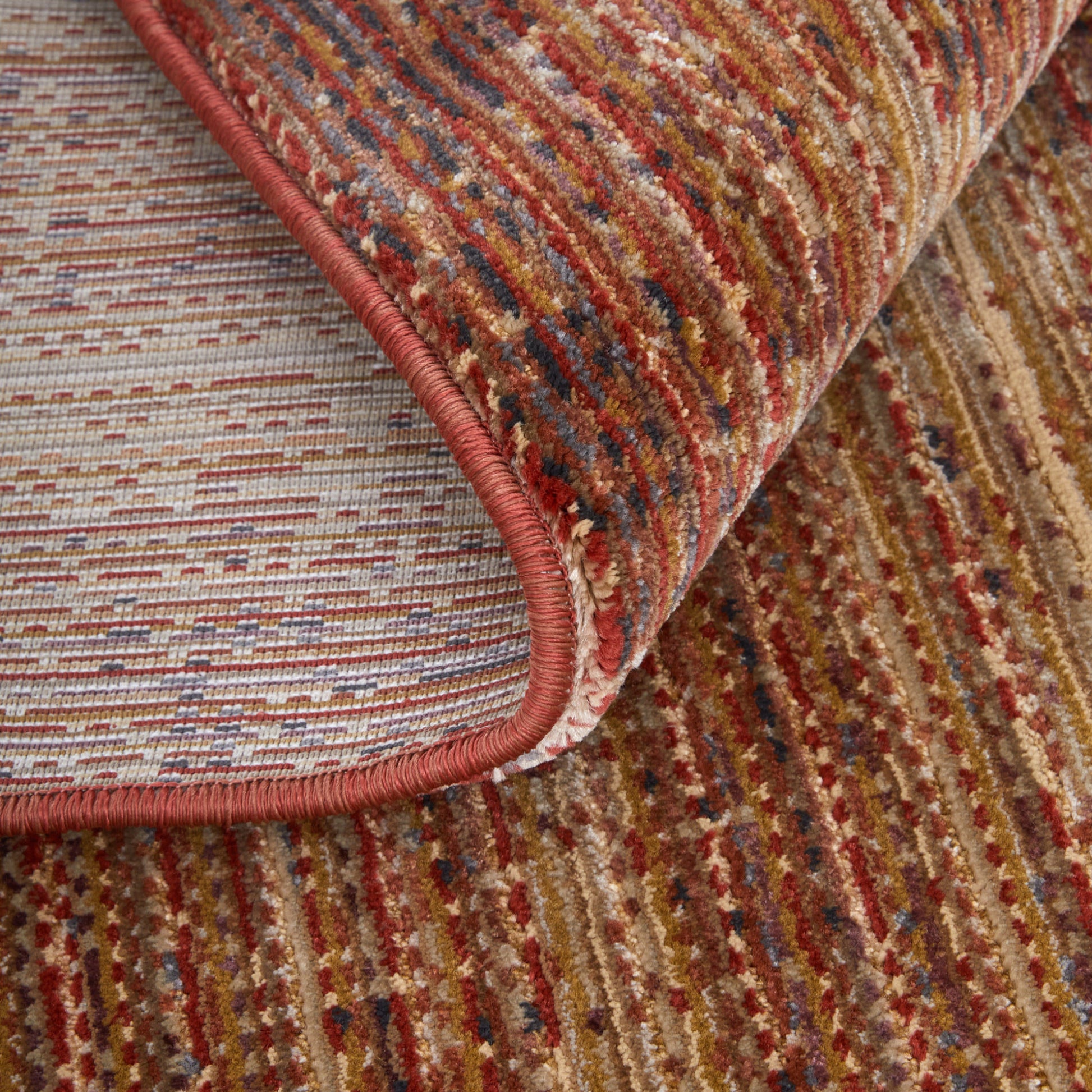 8' Tan And Brown Runner Rug-4