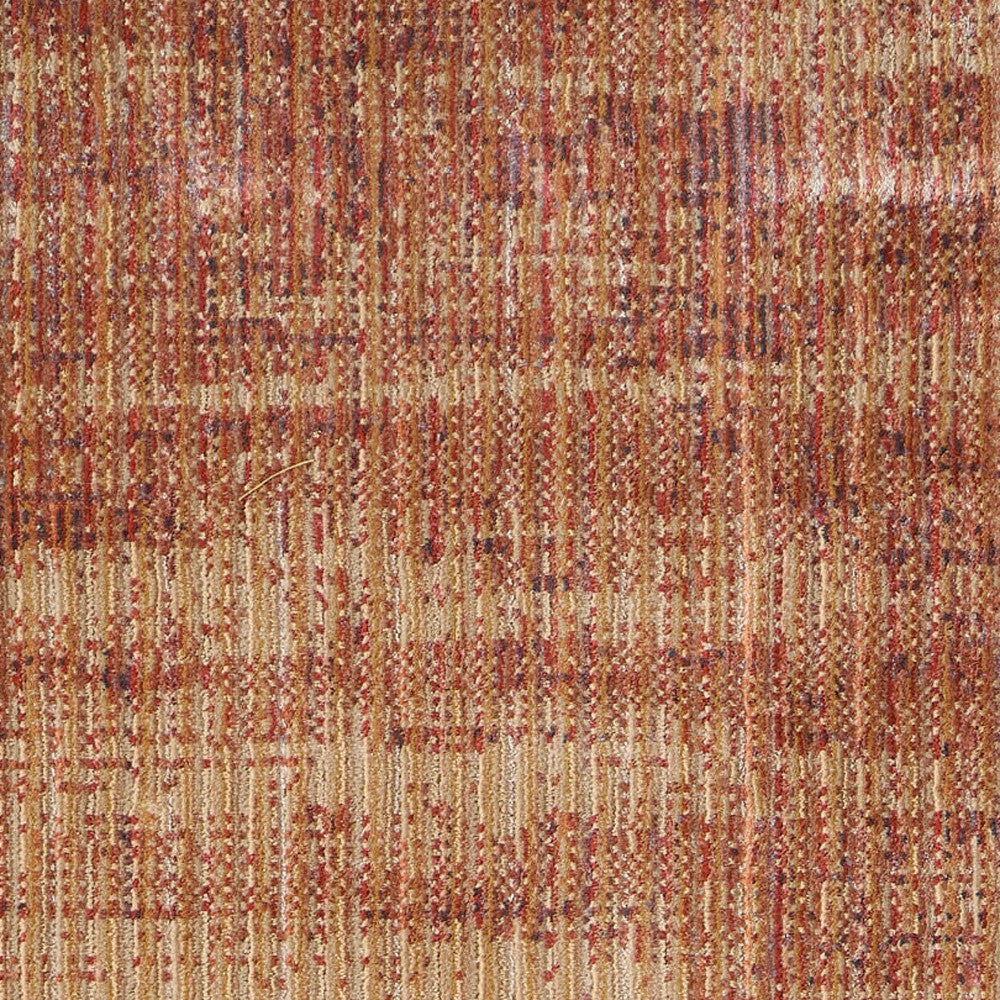 8' Tan And Brown Runner Rug-6