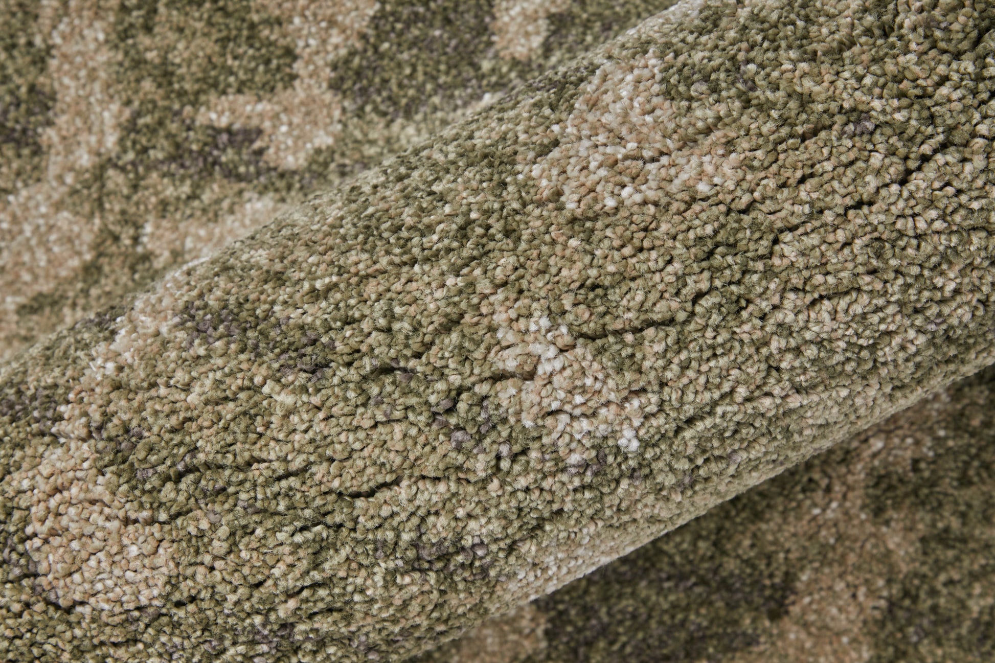 8' Green And Tan Abstract Runner Rug-8