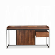 62" Brown and Black Computer Desk-Desks-DECOROLALA