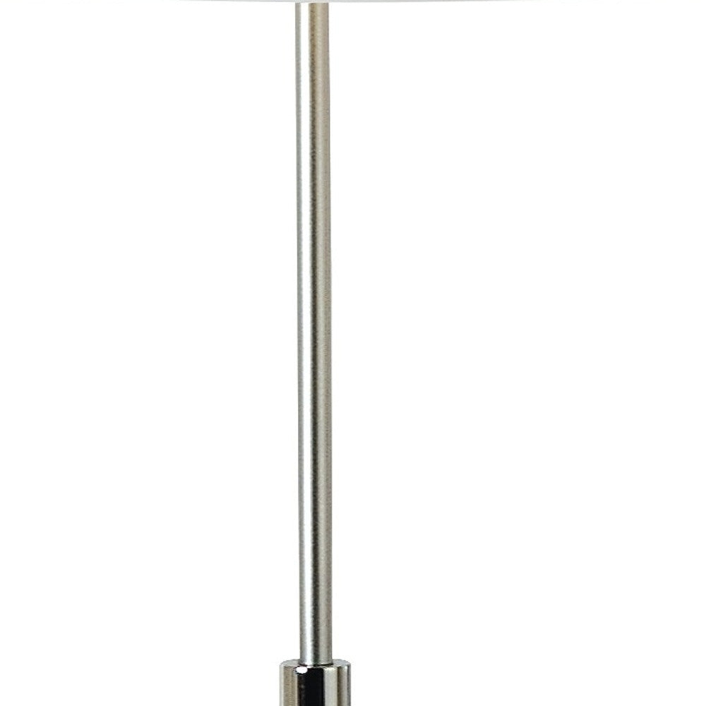 62" Floor Lamp With White Fabric Empire Shade-Floor Lamps-DECOROLALA